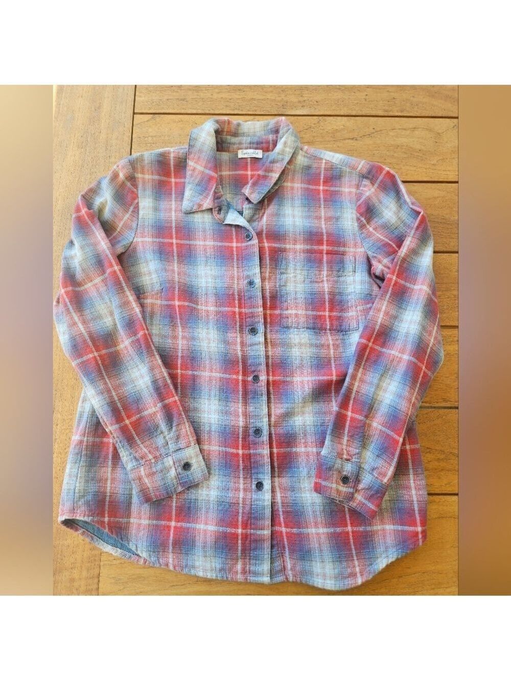 Splendid Plaid Button Down Shirt – Size S (Sample)